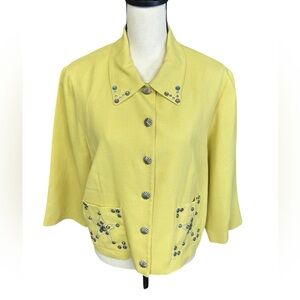 Double D Ranch Yoakum Texas Star Studded Western Jacket Concho Buttons USA Made